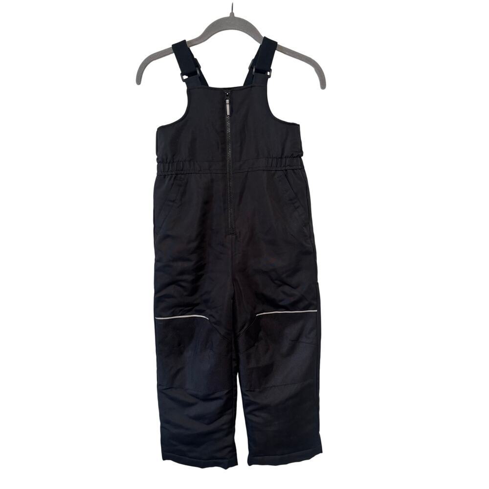 Swiss Tech Kids Snow Bib Overalls Size 5T Black Insulated Ski Snow Pants Winter